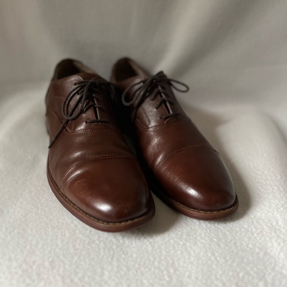 Florsheim Size 11.5 Men’s Brown Leather Lace Up Shoes - Picture 7 of 16